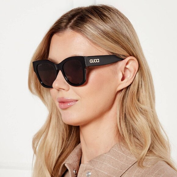 Gucci Women Sunglasses Black Grey Square GG1789S 001 BRAND NEW main image 5